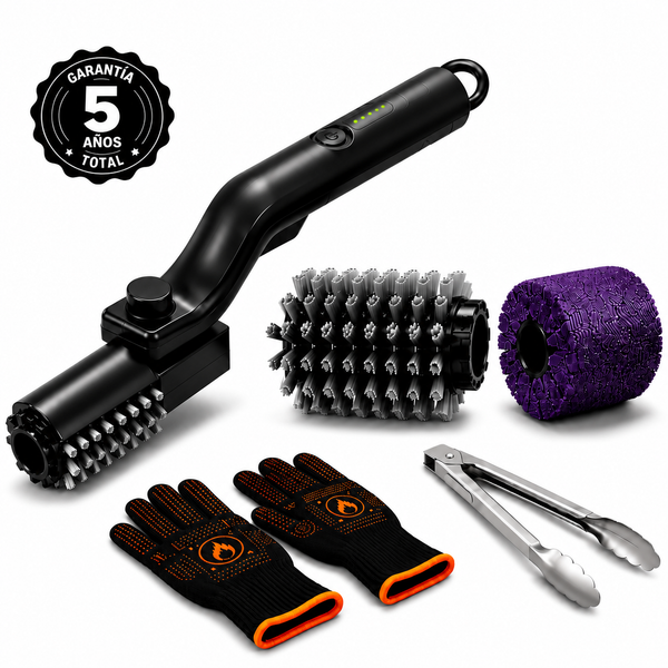 Cepillo Eléctrico BBQ Pro™ — Kit Completo