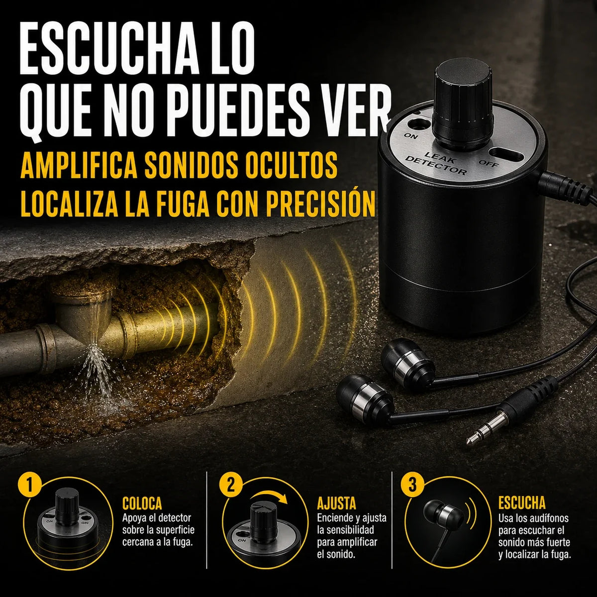 Cómo funciona el detector de fugas