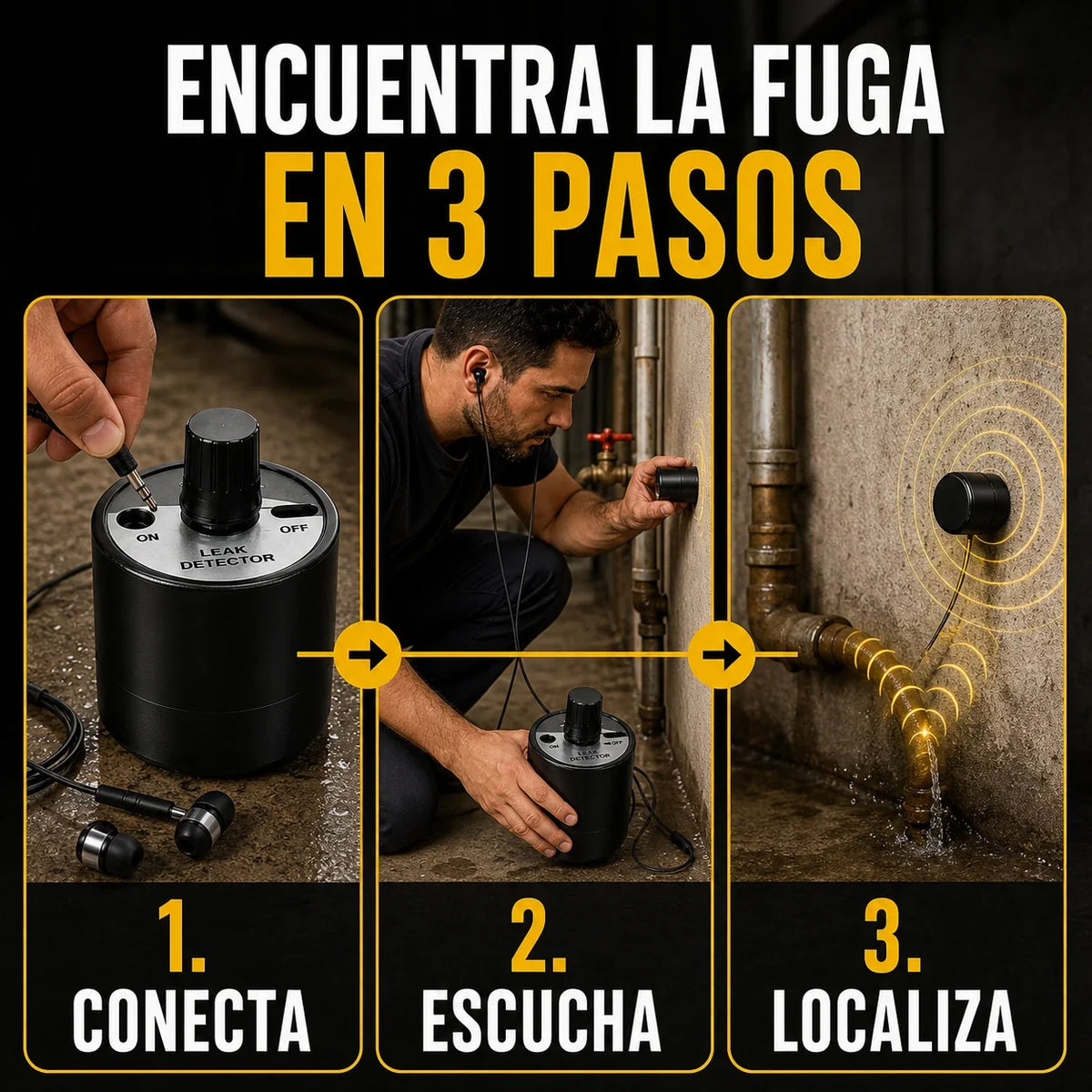 Tres pasos para detectar la fuga