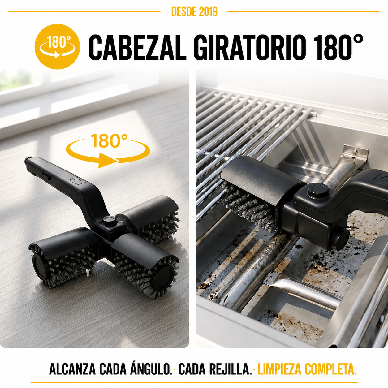 Cepillo Eléctrico BBQ Pro™ — Kit Completo