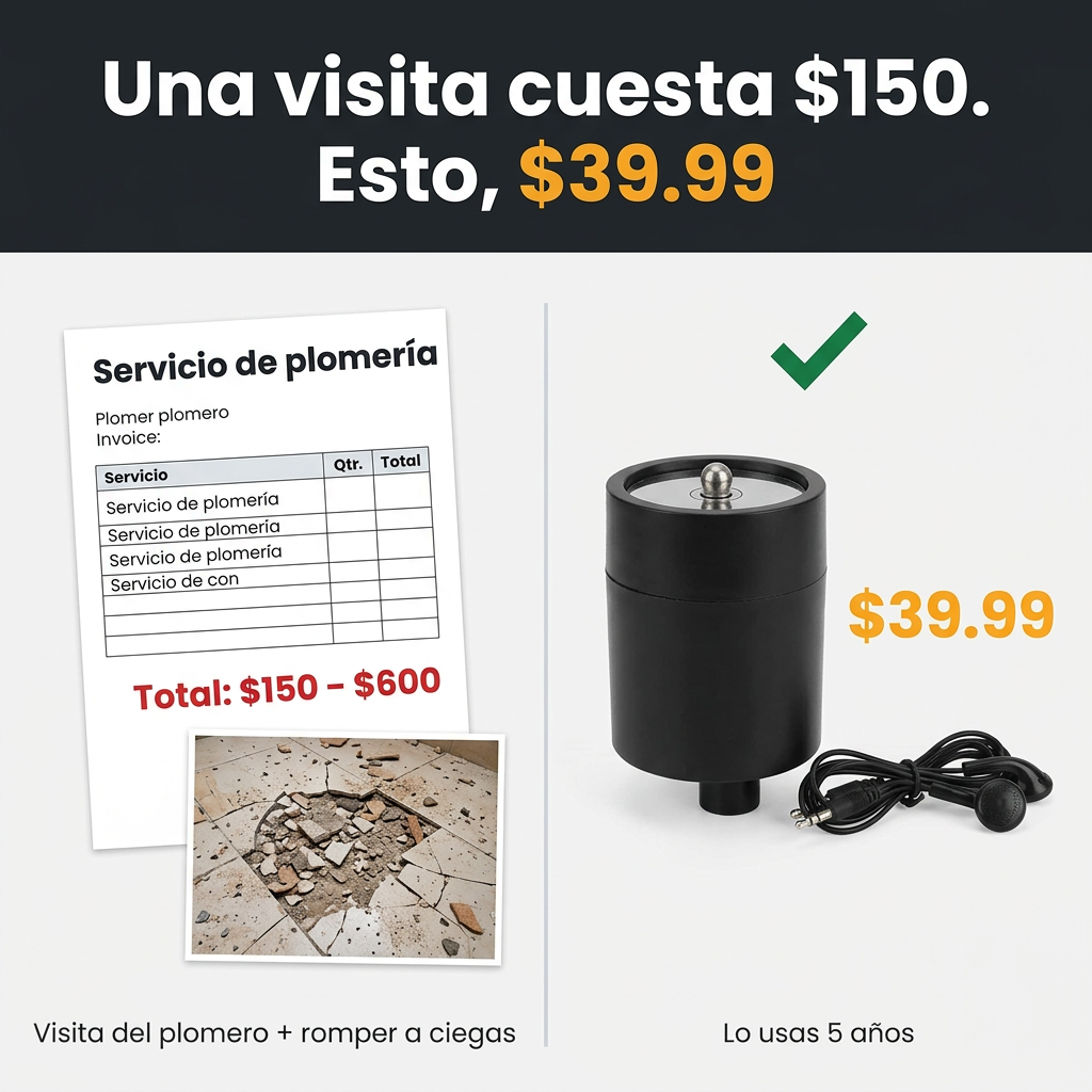 Detector de Fugas: agua y gas, casa y trabajo